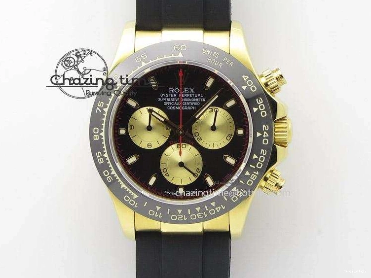 Maker Black A7750@6 Rubber BP Markers Sticks Daytona Gold Strap On Dial Subdial YG 0503